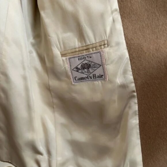 100% Real Camel hair coat/‎ blazer in beige color. Sz XL - Picture 10 of 13